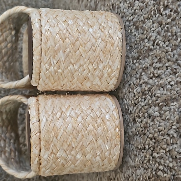 Jeffrey Campbell Marla woven natural sea grass heeled sandals size 7 - Picture 11 of 11